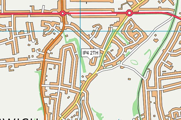 IP4 2TH map - OS VectorMap District (Ordnance Survey)
