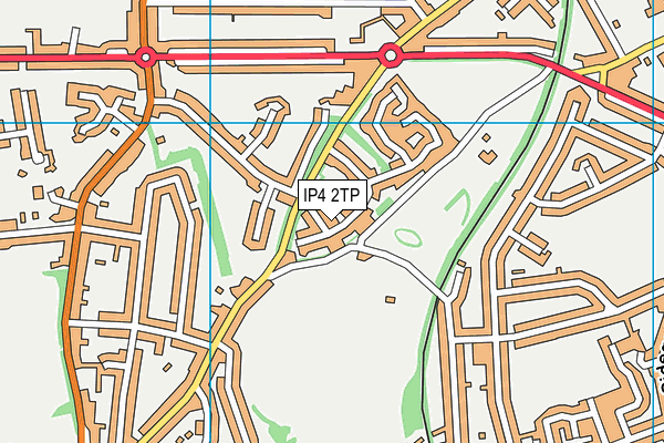 IP4 2TP map - OS VectorMap District (Ordnance Survey)