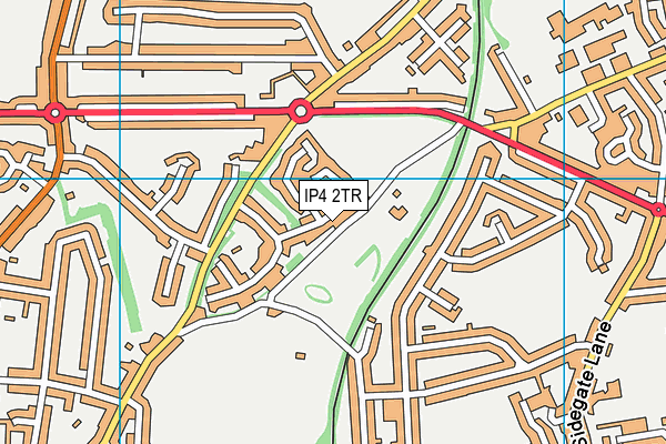 IP4 2TR map - OS VectorMap District (Ordnance Survey)