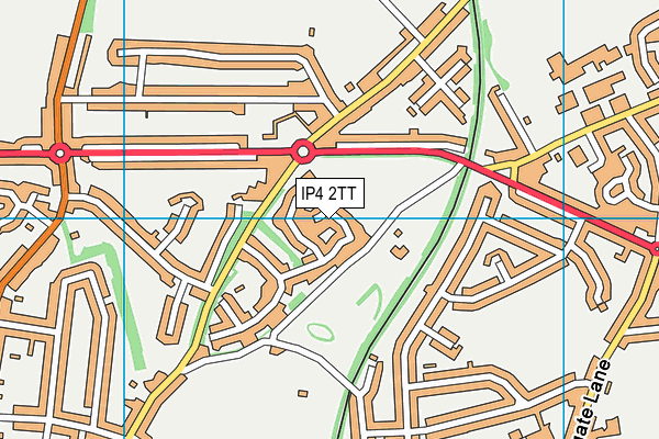 IP4 2TT map - OS VectorMap District (Ordnance Survey)
