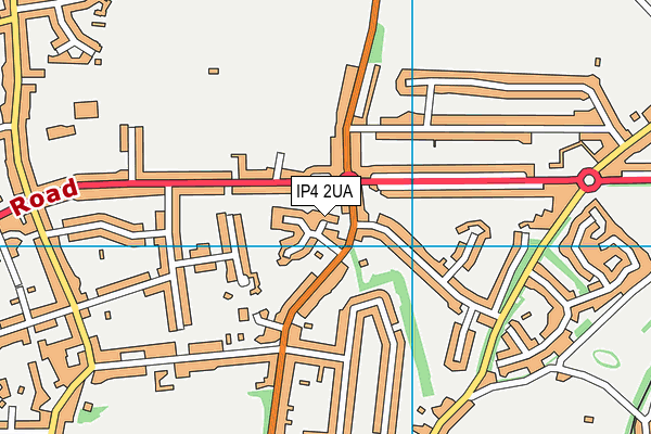 IP4 2UA map - OS VectorMap District (Ordnance Survey)