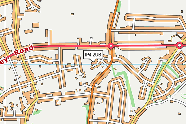 IP4 2UB map - OS VectorMap District (Ordnance Survey)