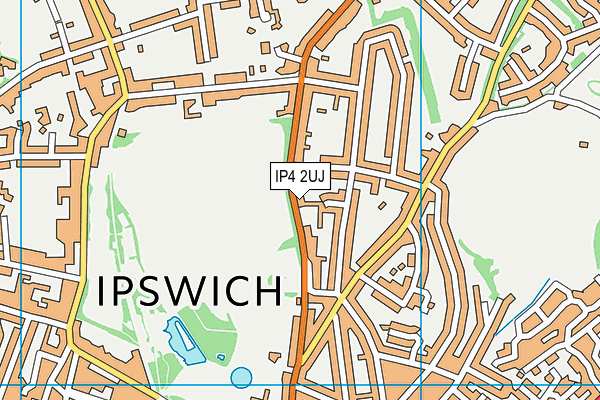 IP4 2UJ map - OS VectorMap District (Ordnance Survey)