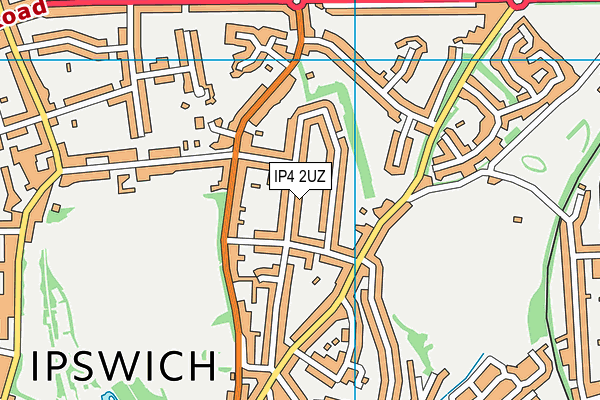 IP4 2UZ map - OS VectorMap District (Ordnance Survey)