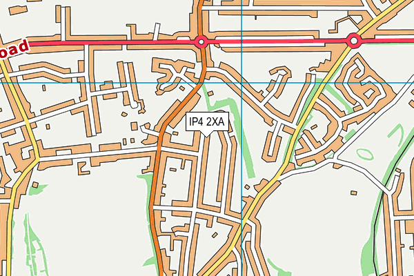 IP4 2XA map - OS VectorMap District (Ordnance Survey)