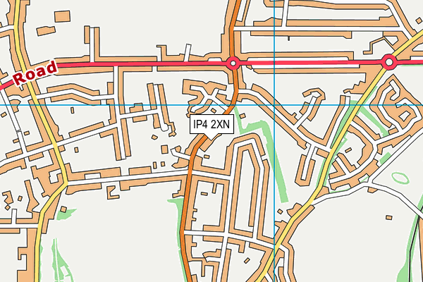 IP4 2XN map - OS VectorMap District (Ordnance Survey)