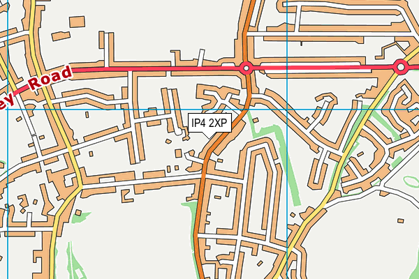 IP4 2XP map - OS VectorMap District (Ordnance Survey)