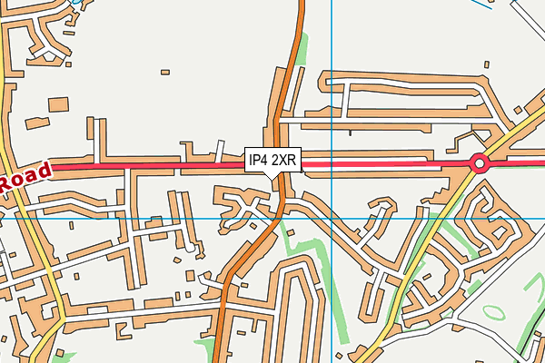 IP4 2XR map - OS VectorMap District (Ordnance Survey)