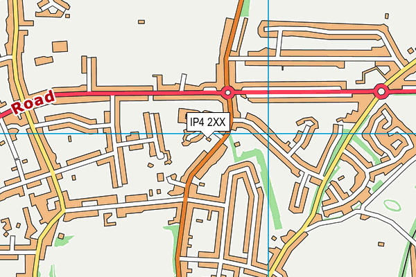 IP4 2XX map - OS VectorMap District (Ordnance Survey)