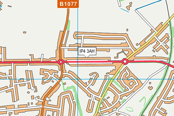 IP4 3AH map - OS VectorMap District (Ordnance Survey)