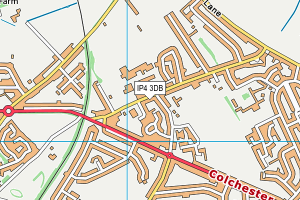 IP4 3DB map - OS VectorMap District (Ordnance Survey)