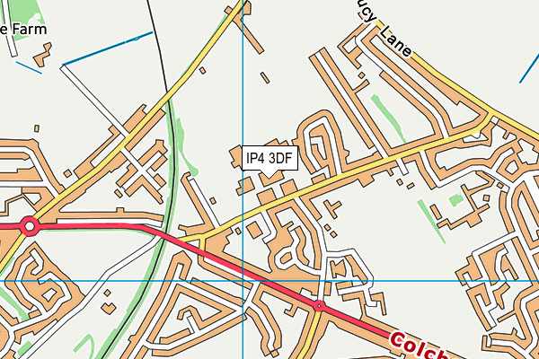 IP4 3DF map - OS VectorMap District (Ordnance Survey)