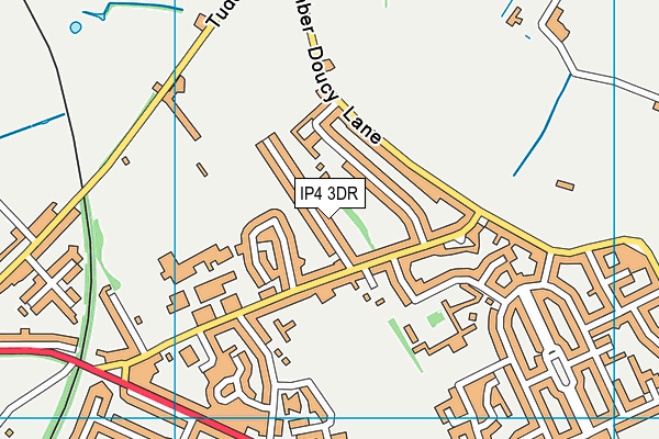 IP4 3DR map - OS VectorMap District (Ordnance Survey)