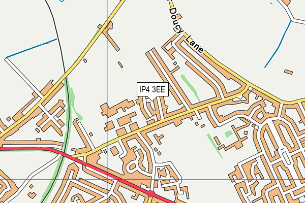 IP4 3EE map - OS VectorMap District (Ordnance Survey)