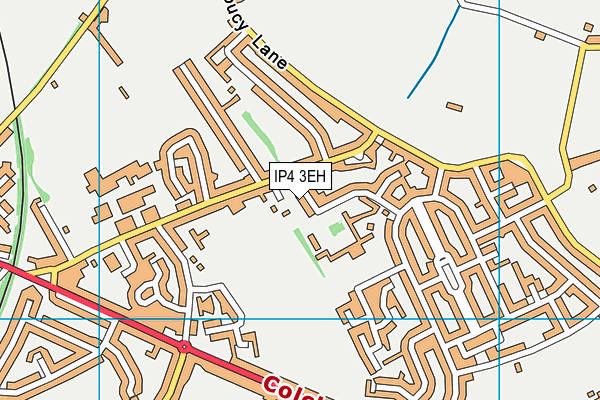 IP4 3EH map - OS VectorMap District (Ordnance Survey)