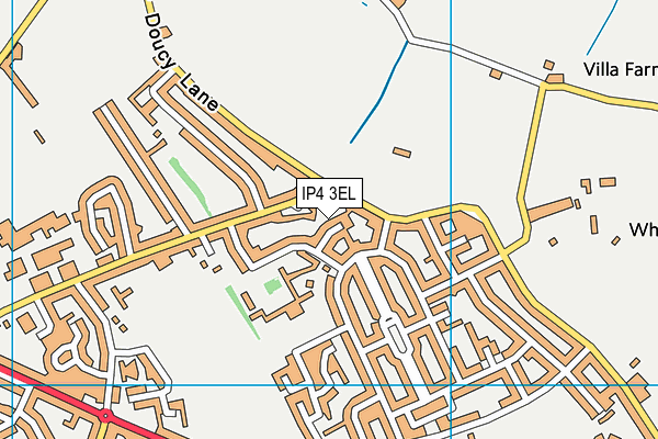 IP4 3EL map - OS VectorMap District (Ordnance Survey)
