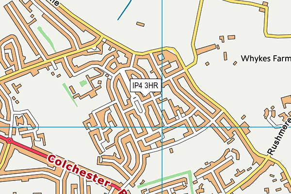 IP4 3HR map - OS VectorMap District (Ordnance Survey)