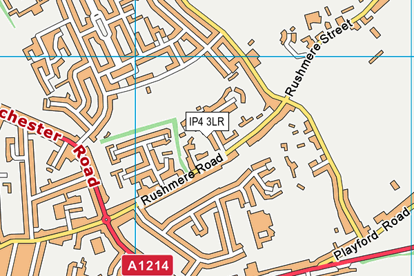 IP4 3LR map - OS VectorMap District (Ordnance Survey)