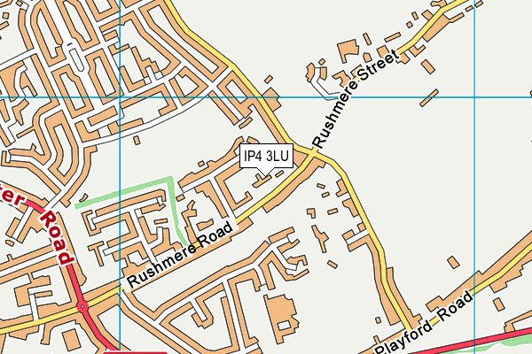 IP4 3LU map - OS VectorMap District (Ordnance Survey)