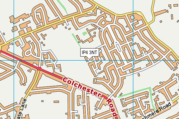 IP4 3NT map - OS VectorMap District (Ordnance Survey)