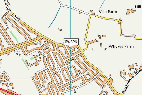 IP4 3PN map - OS VectorMap District (Ordnance Survey)