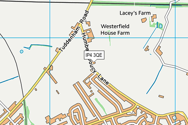 IP4 3QE map - OS VectorMap District (Ordnance Survey)