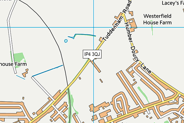 Ipswich Sports Club Hockey Pitch map (IP4 3QJ) - OS VectorMap District (Ordnance Survey)
