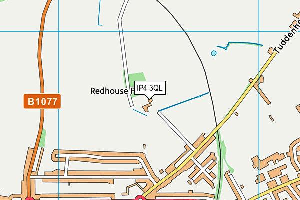 IP4 3QL map - OS VectorMap District (Ordnance Survey)