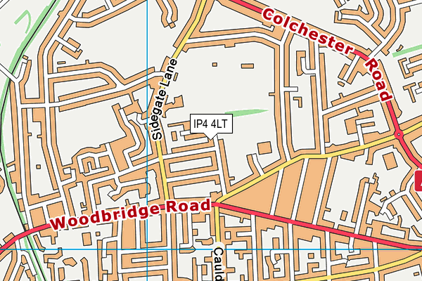 IP4 4LT map - OS VectorMap District (Ordnance Survey)