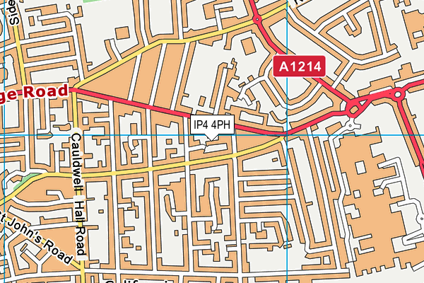 IP4 4PH map - OS VectorMap District (Ordnance Survey)