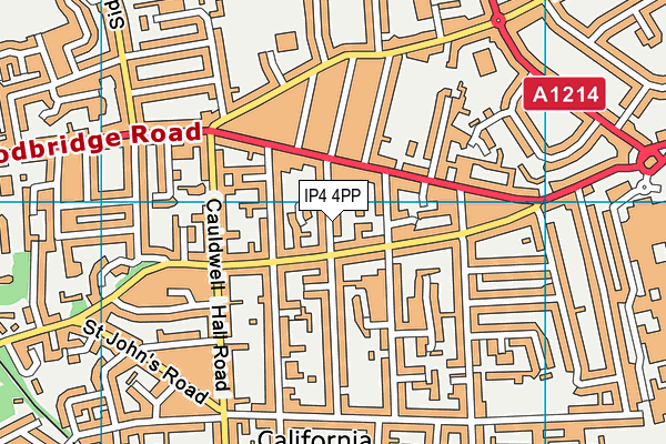 IP4 4PP map - OS VectorMap District (Ordnance Survey)