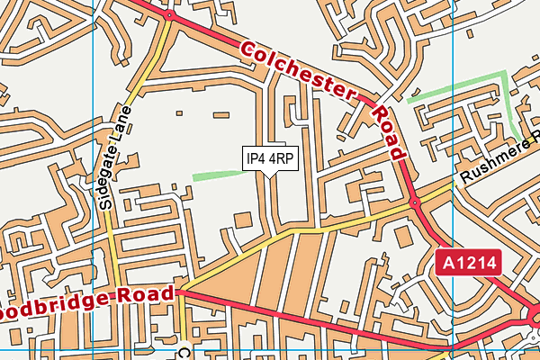 IP4 4RP map - OS VectorMap District (Ordnance Survey)