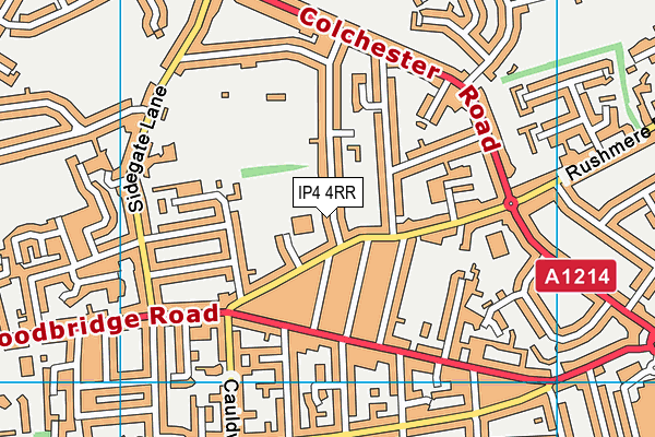 IP4 4RR map - OS VectorMap District (Ordnance Survey)
