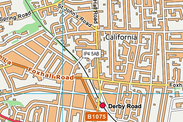 IP4 5AB map - OS VectorMap District (Ordnance Survey)