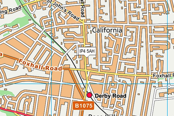 IP4 5AH map - OS VectorMap District (Ordnance Survey)