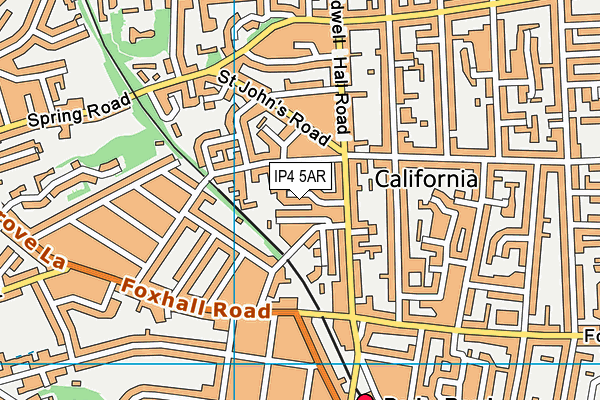 IP4 5AR map - OS VectorMap District (Ordnance Survey)