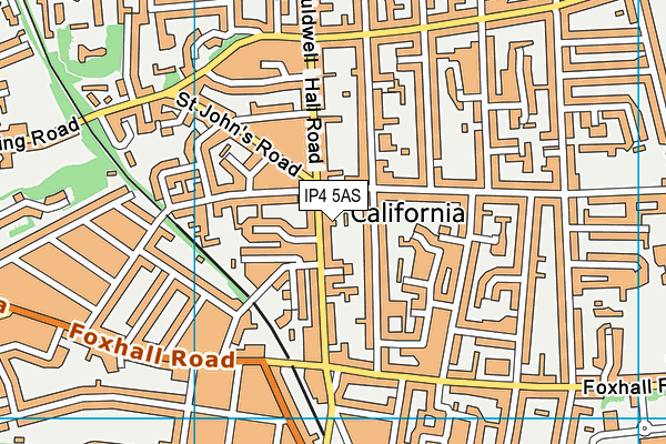 IP4 5AS map - OS VectorMap District (Ordnance Survey)