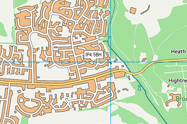 IP4 5BH map - OS VectorMap District (Ordnance Survey)