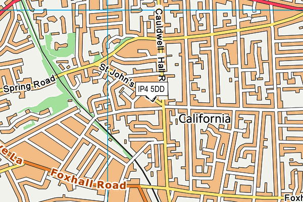 IP4 5DD map - OS VectorMap District (Ordnance Survey)