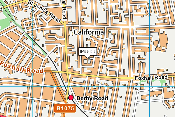 IP4 5DU map - OS VectorMap District (Ordnance Survey)