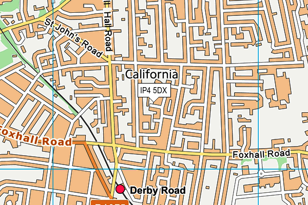 IP4 5DX map - OS VectorMap District (Ordnance Survey)