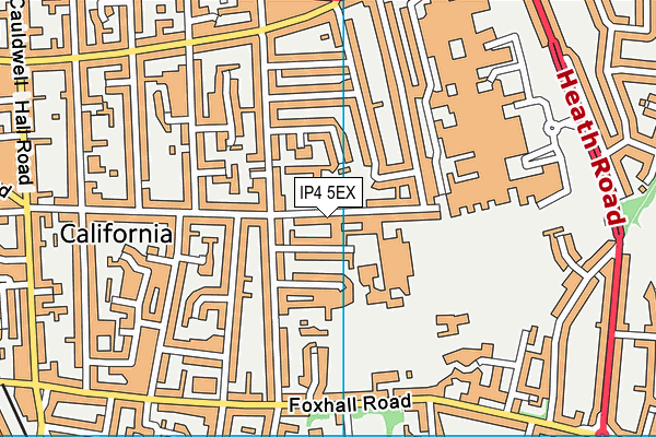 IP4 5EX map - OS VectorMap District (Ordnance Survey)
