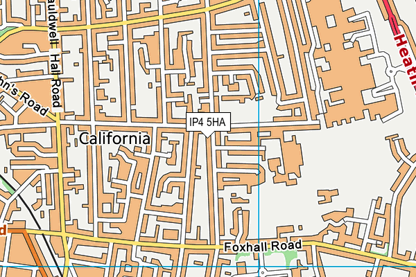 IP4 5HA map - OS VectorMap District (Ordnance Survey)