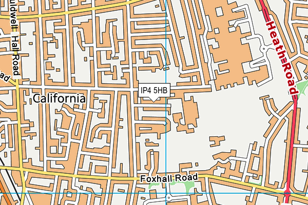 IP4 5HB map - OS VectorMap District (Ordnance Survey)