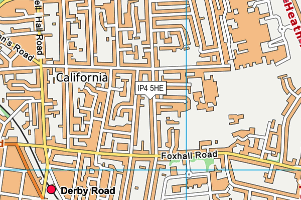 Britannia Primary School and Nursery map (IP4 5HE) - OS VectorMap District (Ordnance Survey)