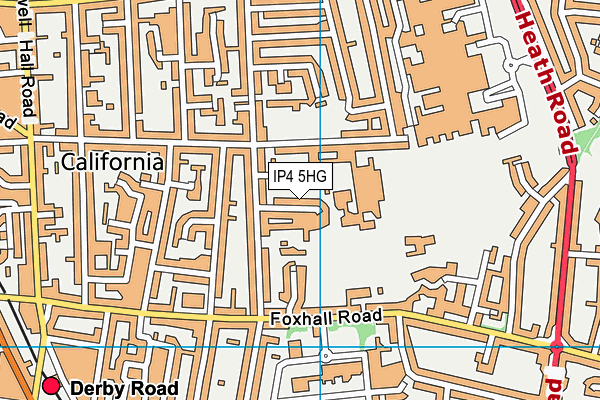 IP4 5HG map - OS VectorMap District (Ordnance Survey)