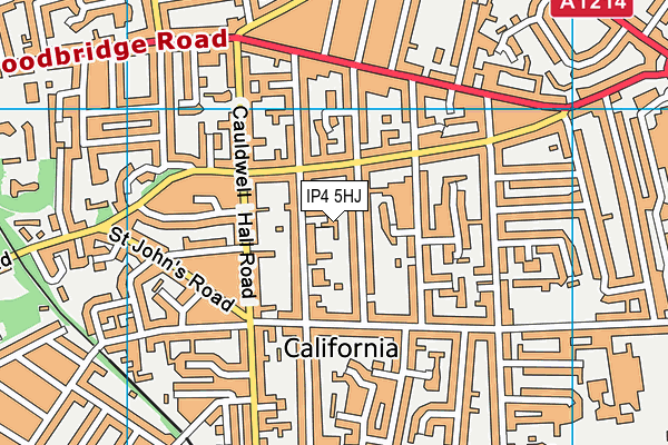 IP4 5HJ map - OS VectorMap District (Ordnance Survey)