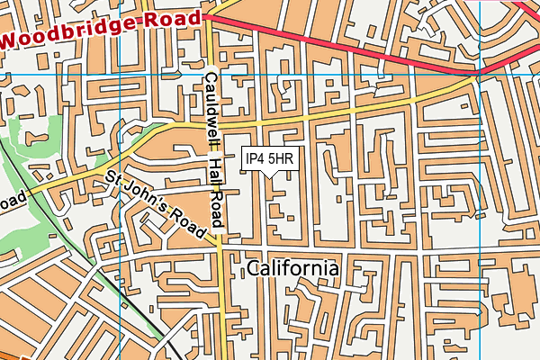 IP4 5HR map - OS VectorMap District (Ordnance Survey)