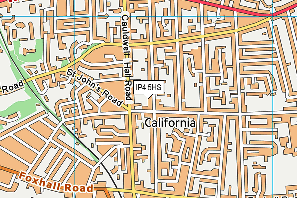 IP4 5HS map - OS VectorMap District (Ordnance Survey)