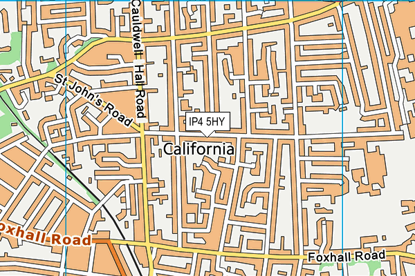 IP4 5HY map - OS VectorMap District (Ordnance Survey)